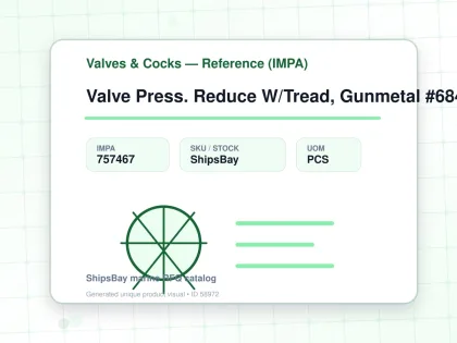 Valve Press. Reduce W/Tread, Gunmetal #684Mgfosm Dn25 - Valves & Cocks — Reference (IMPA) - IMPA 757467 - UOM PCS