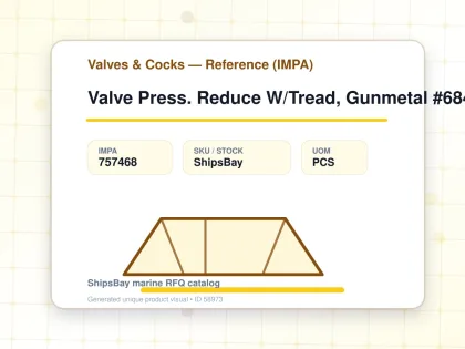 Valve Press. Reduce W/Tread, Gunmetal #684Mgfosm Dn40 - Valves & Cocks — Reference (IMPA) - IMPA 757468 - UOM PCS