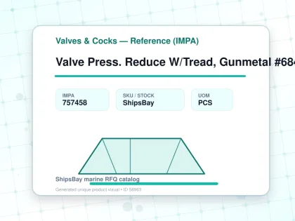 Valve Press. Reduce W/Tread, Gunmetal #684Mgssm Dn15 - Valves & Cocks — Reference (IMPA) - IMPA 757458 - UOM PCS
