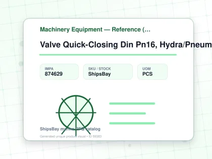 Valve Quick-Closing Din Pn16, Hydra/Pneum St 100/247Hp 100Mm - Machinery Equipment — Reference (IMPA) - IMPA 874629 - UOM PCS