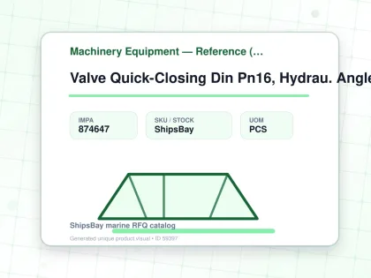Valve Quick-Closing Din Pn16, Hydrau. Angle #100/248H 150Mm - Machinery Equipment — Reference (IMPA) - IMPA 874647 - UOM PCS