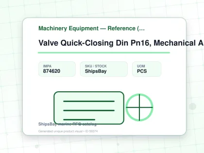 Valve Quick-Closing Din Pn16, Mechanical Angle 100/248 125Mm - Machinery Equipment — Reference (IMPA) - IMPA 874620 - UOM PCS