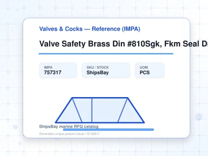 Valve Safety Brass Din #810Sgk, Fkm Seal Dn15 - Valves & Cocks — Reference (IMPA) - IMPA 757317 - UOM PCS