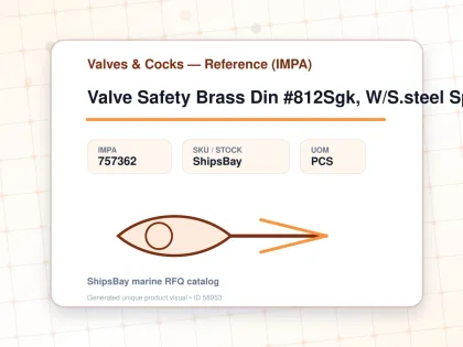 Valve Safety Brass Din #812Sgk, W/S.steel Spring Dn40 - Valves & Cocks — Reference (IMPA) - IMPA 757362 - UOM PCS