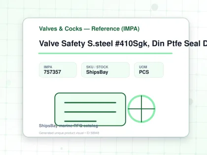Valve Safety S.steel #410Sgk, Din Ptfe Seal Dn25 - Valves & Cocks — Reference (IMPA) - IMPA 757357 - UOM PCS