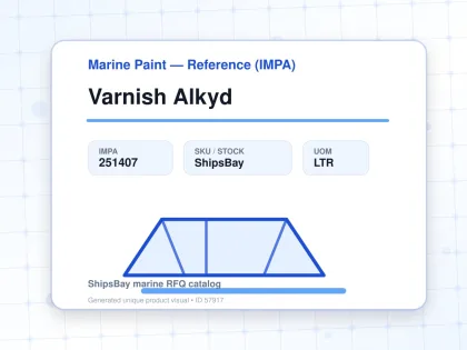 Varnish Alkyd - Marine Paint — Reference (IMPA) - IMPA 251407 - UOM LTR
