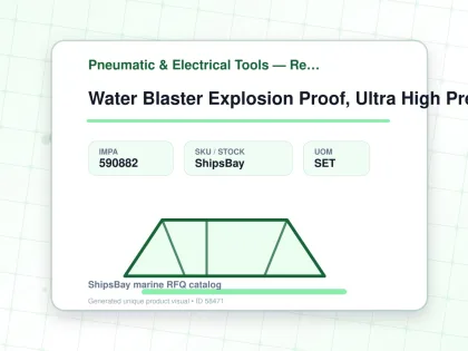 Water Blaster Explosion Proof, Ultra High Pressure 1500Bar - Pneumatic & Electrical Tools — Reference (IMPA) - IMPA 590882 - UOM SET