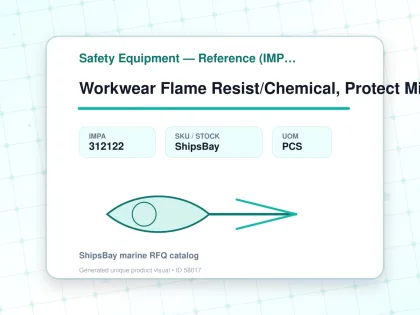 Workwear Flame Resist/Chemical, Protect Microchem Cfr Red M - Safety Equipment — Reference (IMPA) - IMPA 312122 - UOM PCS