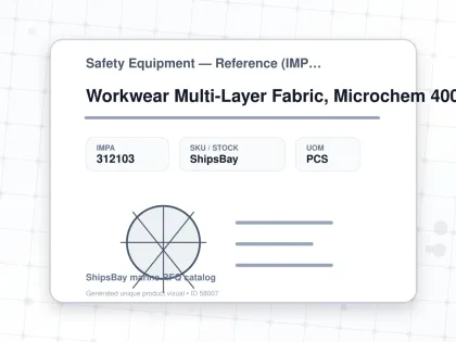 Workwear Multi-Layer Fabric, Microchem 4000 Green L - Safety Equipment — Reference (IMPA) - IMPA 312103 - UOM PCS