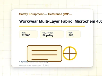 Workwear Multi-Layer Fabric, Microchem 4000 Green Xxxl - Safety Equipment — Reference (IMPA) - IMPA 312106 - UOM PCS