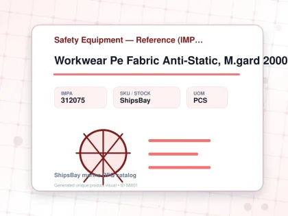 Workwear Pe Fabric Anti-Static, M.gard 2000 Ts Plus Green L - Safety Equipment — Reference (IMPA) - IMPA 312075 - UOM PCS
