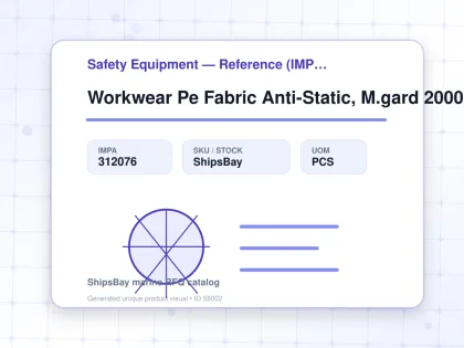 Workwear Pe Fabric Anti-Static, M.gard 2000 Ts Plus Green Xl - Safety Equipment — Reference (IMPA) - IMPA 312076 - UOM PCS