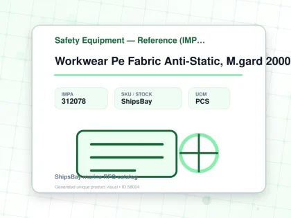 Workwear Pe Fabric Anti-Static, M.gard 2000 Ts Plus Green Xxxl - Safety Equipment — Reference (IMPA) - IMPA 312078 - UOM PCS