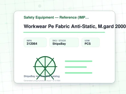 Workwear Pe Fabric Anti-Static, M.gard 2000 Ts Plus White Xl - Safety Equipment — Reference (IMPA) - IMPA 312064 - UOM PCS