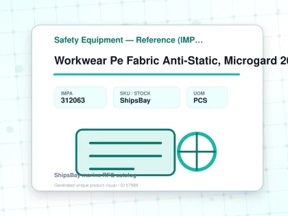 Workwear Pe Fabric Anti-Static, Microgard 2000 Ts Plus White L - Safety Equipment — Reference (IMPA) - IMPA 312063 - UOM PCS