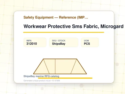 Workwear Protective Sms Fabric, Microgard 1500 Navy Blue Xl - Safety Equipment — Reference (IMPA) - IMPA 312010 - UOM PCS