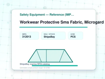 Workwear Protective Sms Fabric, Microgard 1500 Red Size S - Safety Equipment — Reference (IMPA) - IMPA 312013 - UOM PCS