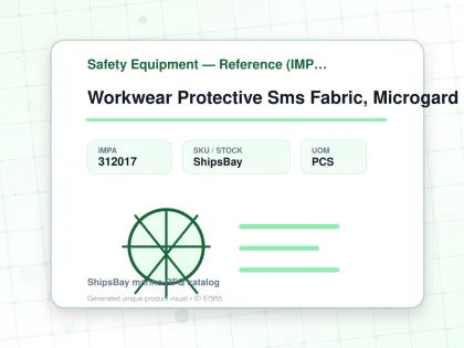 Workwear Protective Sms Fabric, Microgard 1500 Red Size Xxl - Safety Equipment — Reference (IMPA) - IMPA 312017 - UOM PCS