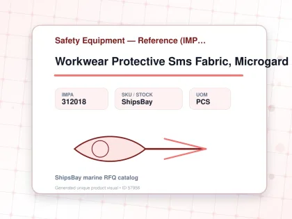 Workwear Protective Sms Fabric, Microgard 1500 Red Size Xxxl - Safety Equipment — Reference (IMPA) - IMPA 312018 - UOM PCS