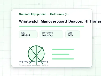 Wristwatch Manoverboard Beacon, Rf Transmitter 121.5Mhz - Nautical Equipment — Reference (IMPA) - IMPA 372815 - UOM PCS