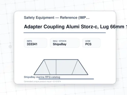 Adapter Coupling Alumi Storz-c, Lug 66mm 1-1/2" Bsp Female - Safety Equipment — Reference (IMPA) - IMPA 333341 - UOM PCS