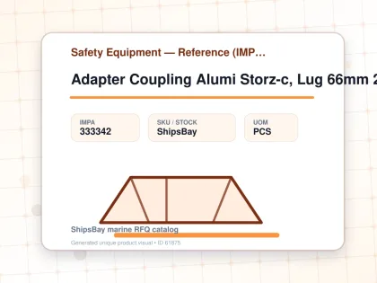 Adapter Coupling Alumi Storz-c, Lug 66mm 2" Bsp Female - Safety Equipment — Reference (IMPA) - IMPA 333342 - UOM PCS