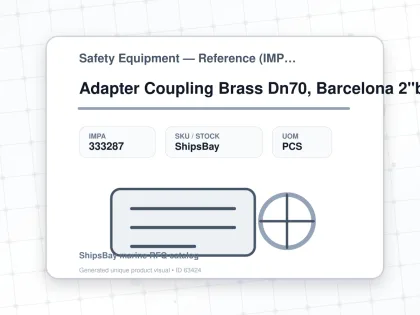 Adapter Coupling Brass Dn70, Barcelona 2"bsp Female Lug85mm - Safety Equipment — Reference (IMPA) - IMPA 333287 - UOM PCS