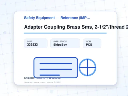 Adapter Coupling Brass Sms, 2-1/2"/thread 2"bsp Female - Safety Equipment — Reference (IMPA) - IMPA 333533 - UOM PCS