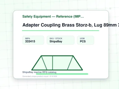 Adapter Coupling Brass Storz-b, Lug 89mm 3" Bsp Male - Safety Equipment — Reference (IMPA) - IMPA 333415 - UOM PCS