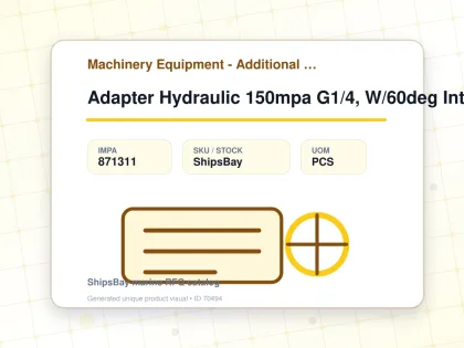 Adapter Hydraulic 150mpa G1/4, W/60deg Internal Cone & Npt3/8 - Machinery Equipment - Additional Items - IMPA 871311 - UOM PCS