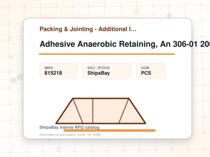 Adhesive Anaerobic Retaining, An 306-01 200ml - Packing & Jointing - Additional Items - IMPA 815218 - UOM PCS
