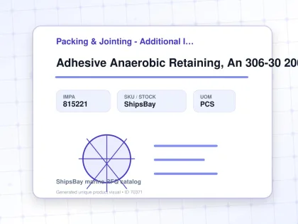 Adhesive Anaerobic Retaining, An 306-30 200ml - Packing & Jointing - Additional Items - IMPA 815221 - UOM PCS