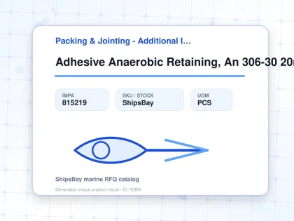Adhesive Anaerobic Retaining, An 306-30 20ml - Packing & Jointing - Additional Items - IMPA 815219 - UOM PCS