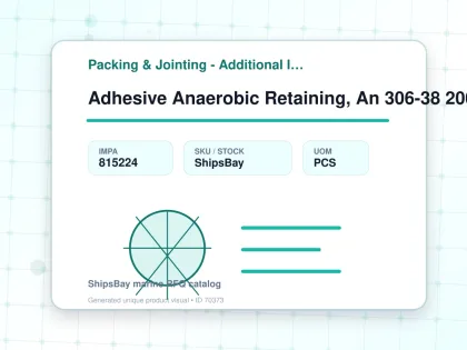 Adhesive Anaerobic Retaining, An 306-38 200ml - Packing & Jointing - Additional Items - IMPA 815224 - UOM PCS