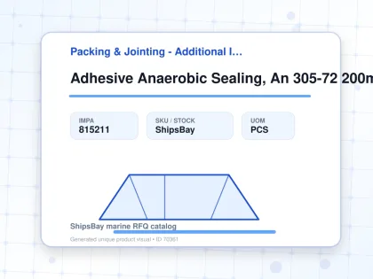 Adhesive Anaerobic Sealing, An 305-72 200ml - Packing & Jointing - Additional Items - IMPA 815211 - UOM PCS
