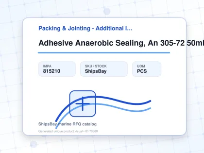 Adhesive Anaerobic Sealing, An 305-72 50ml - Packing & Jointing - Additional Items - IMPA 815210 - UOM PCS