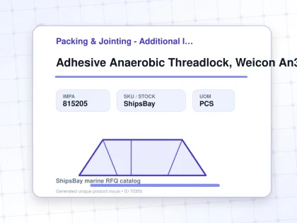 Adhesive Anaerobic Threadlock, Weicon An302-60 50ml - Packing & Jointing - Additional Items - IMPA 815205 - UOM PCS