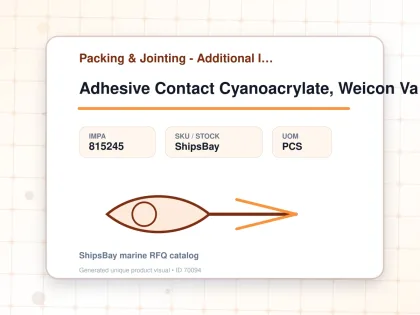 Adhesive Contact Cyanoacrylate, Weicon Va 1401 20grm - Packing & Jointing - Additional Items - IMPA 815245 - UOM PCS