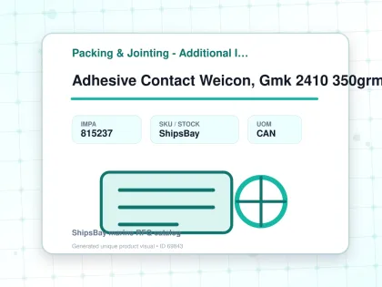 Adhesive Contact Weicon, Gmk 2410 350grm Brush Top Can - Packing & Jointing - Additional Items - IMPA 815237 - UOM CAN
