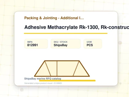 Adhesive Methacrylate Rk-1300, Rk-construction Weicon 60grm - Packing & Jointing - Additional Items - IMPA 812991 - UOM PCS