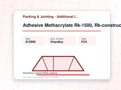 Adhesive Methacrylate Rk-1500, Rk-construction Weicon 60grm - Packing & Jointing - Additional Items - IMPA 812992 - UOM PCS