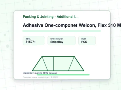 Adhesive One-componet Weicon, Flex 310 M Classic White 310ml - Packing & Jointing - Additional Items - IMPA 815271 - UOM PCS
