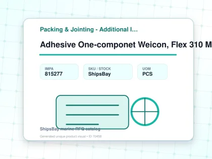 Adhesive One-componet Weicon, Flex 310 M Ht 200 White 290ml - Packing & Jointing - Additional Items - IMPA 815277 - UOM PCS