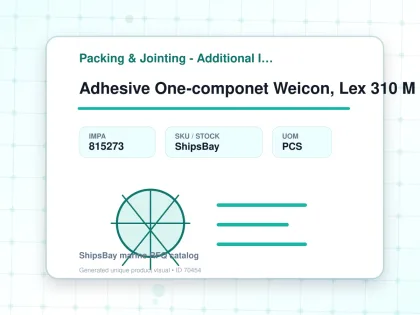 Adhesive One-componet Weicon, Lex 310 M Classic Grey 310ml - Packing & Jointing - Additional Items - IMPA 815273 - UOM PCS