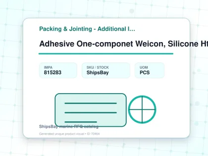 Adhesive One-componet Weicon, Silicone Ht 300 Red 310ml - Packing & Jointing - Additional Items - IMPA 815283 - UOM PCS