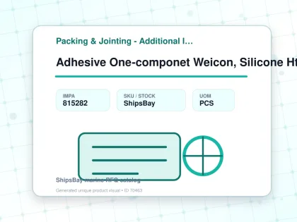 Adhesive One-componet Weicon, Silicone Ht 300 Red 85ml - Packing & Jointing - Additional Items - IMPA 815282 - UOM PCS
