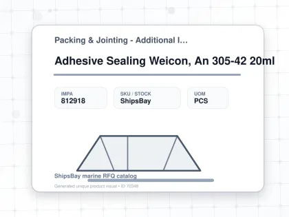 Adhesive Sealing Weicon, An 305-42 20ml - Packing & Jointing - Additional Items - IMPA 812918 - UOM PCS
