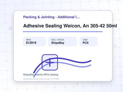Adhesive Sealing Weicon, An 305-42 50ml - Packing & Jointing - Additional Items - IMPA 812919 - UOM PCS