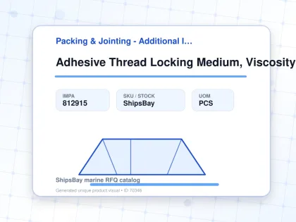 Adhesive Thread Locking Medium, Viscosity Weicon An302-70 20ml - Packing & Jointing - Additional Items - IMPA 812915 - UOM PCS