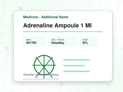 Adrenaline Ampoule 1 Ml - Medicine - Additional Items - IMPA 391703 - UOM BTL